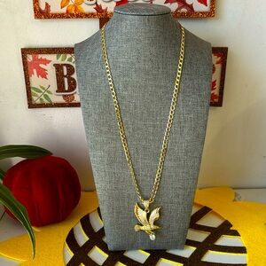Cadena 14 k gold plated de águila